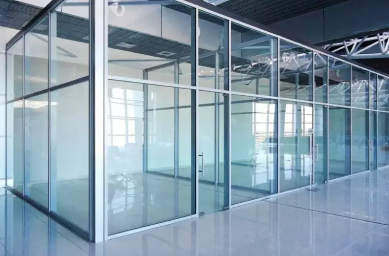 screenshot-4 Стеклянная алюминиевая перегородка