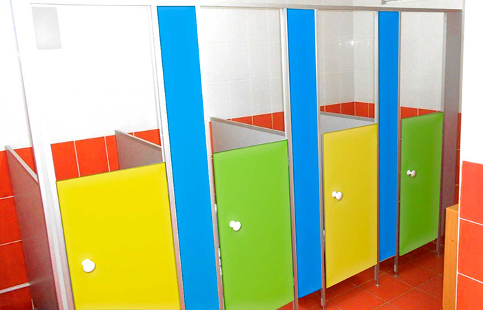 Сантехнические перегородки для детских садов