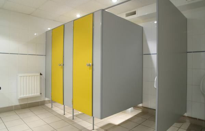 Сантехнические перегородки с дверью