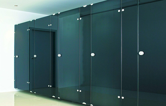 Стеклянные сантехнические перегородки