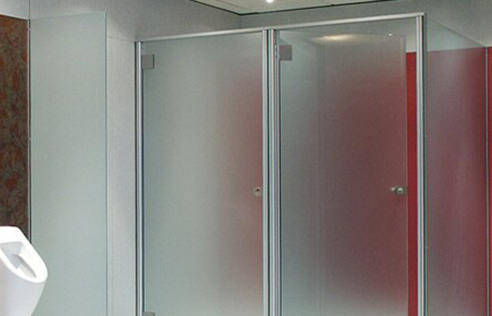 Стеклянные сантехнические перегородки