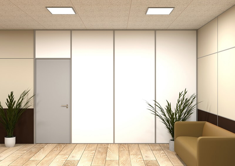 Глухая офисная перегородка (Система Стандарт)