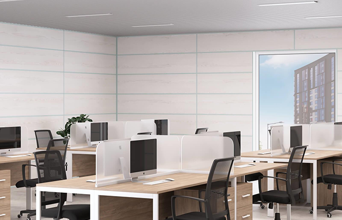 Белые  стеновые  панели