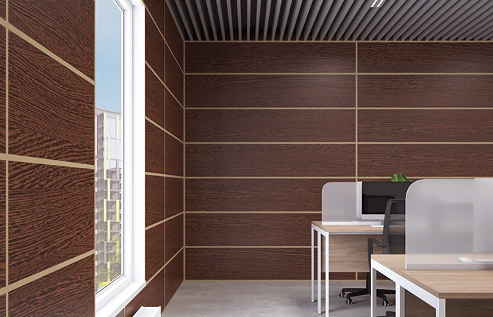 Коричневые стеновые панели