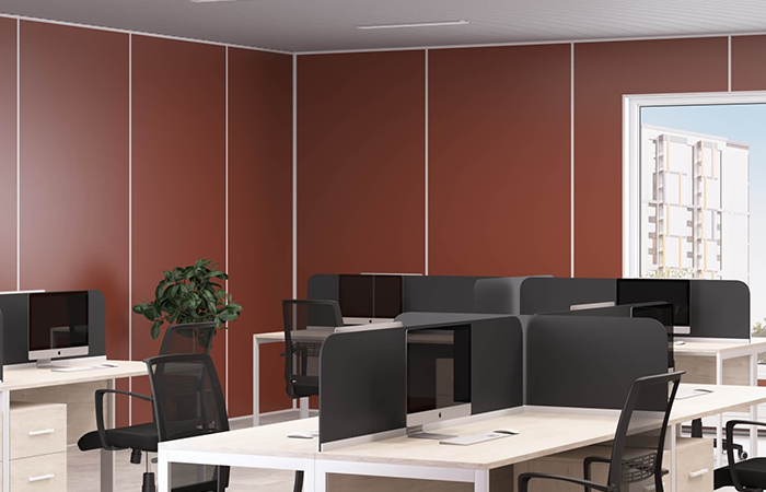 Однотонные стеновые панели